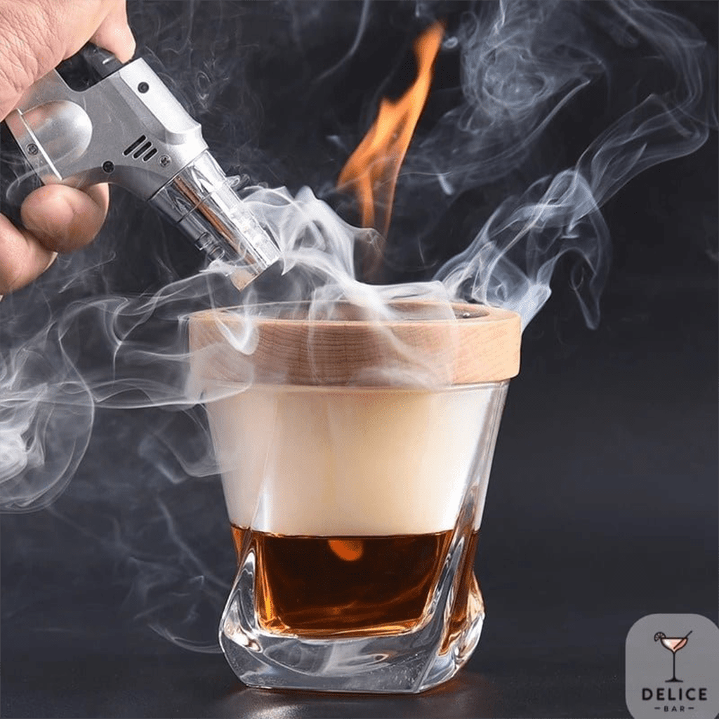 Kit de fumoir à cocktail rond