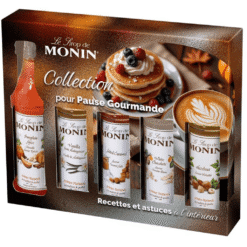 Coffret Pause Gourmande MONIN 5x5cl - Pour Boissons Chaudes ou Desserts