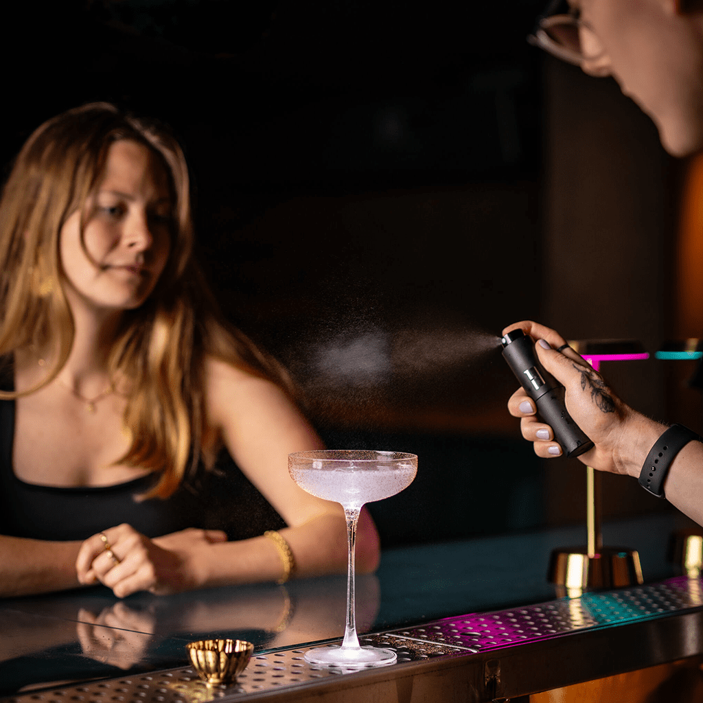 Atomiseur rechargeable pour cocktails à bulles