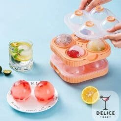 Alternative view of Moule Glaçons XL 4 Compartiments - 6.5 cm Ø