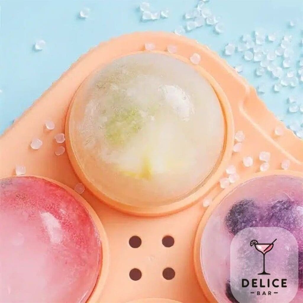 Moule Glaçons XL 4 Compartiments - 6.5 cm Ø