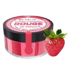 Paillettes Comestibles Cocktail Sans Goût - Rouge