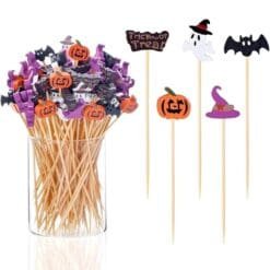 Piques en bois Halloween (x50)