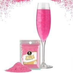 Paillettes Comestibles Cocktail Sans Goût Rose Fushia - Sachet 12g