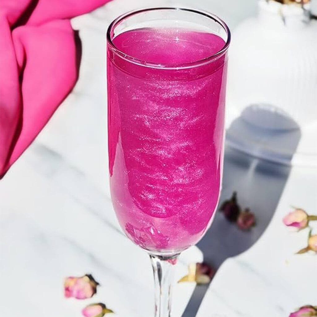 Paillettes Comestibles Cocktail Sans Goût - Rose Fushia