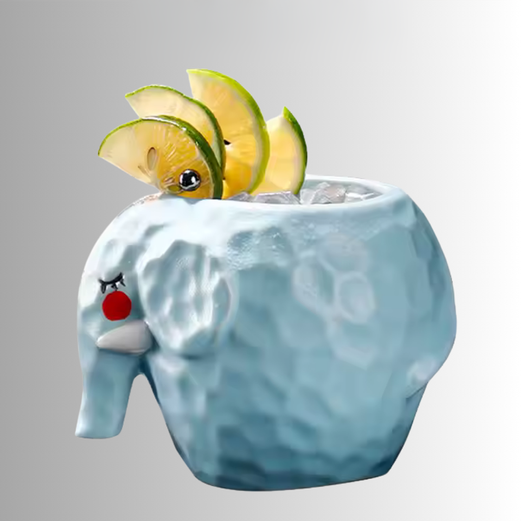 Set de 2 Verres Tiki Éléphant