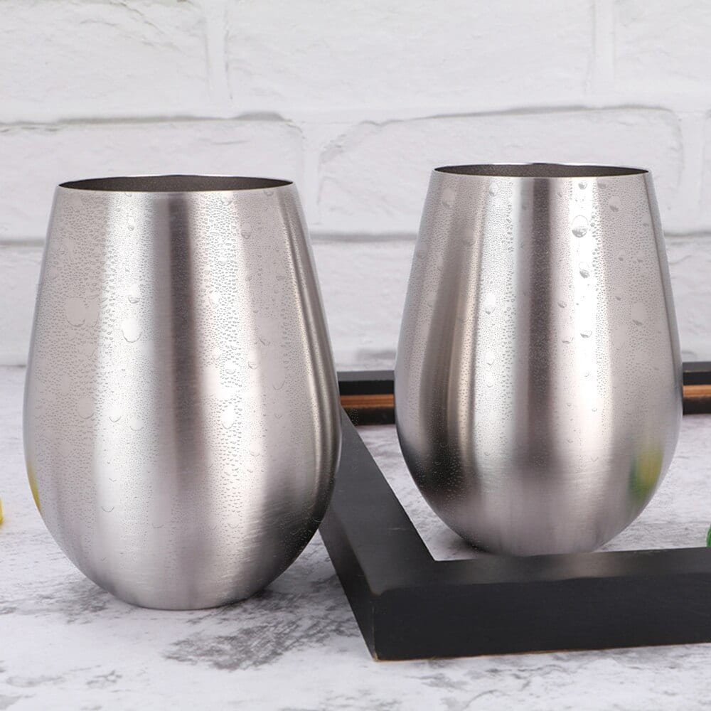 Gobelet inox argenté