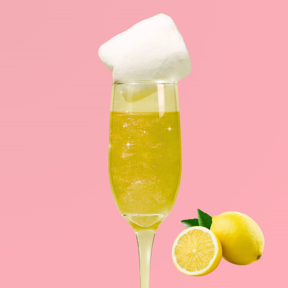 Bombe à paillettes Barbe à Papa Saveur Citron