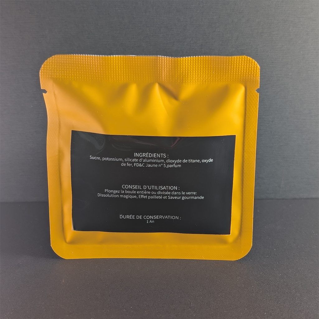Bombe à paillettes Barbe à Papa Saveur Citron